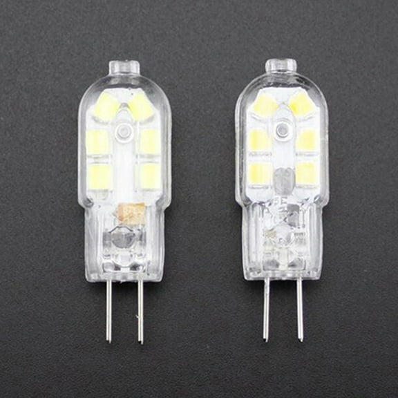 Farfi Electric Bulb Long Lasting Eco friendly Mini Effective LED Bulb for Kitchen Ac/Dc12V Transparent (Cool White 12V Milky)