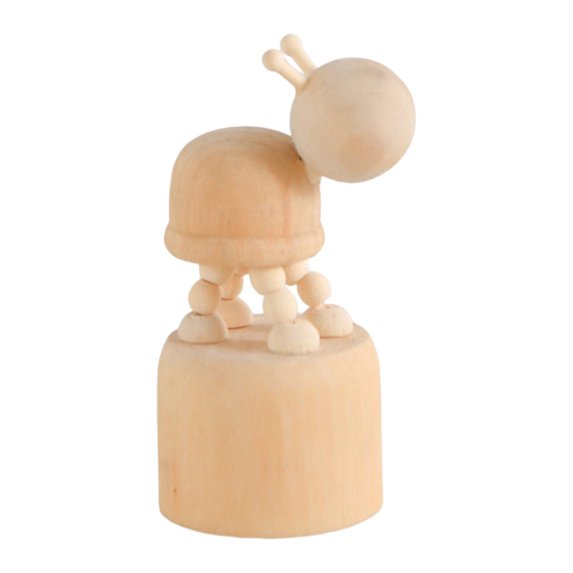 Farfi Exquisite Puppet Ornament Nordic Style Funny Snails/Dog/Giraffe Marionette Toys for Home Playing (Type B)