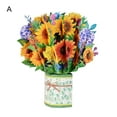 thumbnail image 1 of Farfi Flower Card Beautiful Multi-colored Paper Mother Day Flower 3D Card for Mom (Type A), 1 of 13