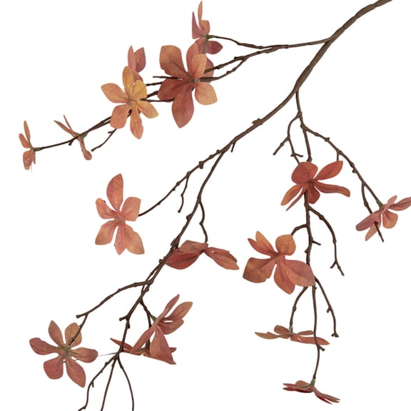 Farfi Flower Decoration Eye-catching Realistic Environmentally Friendly Elegant Easy Care Decorative Multicolor Hawaii Eucalyptus Simulation Flower Home Decor (Orange)