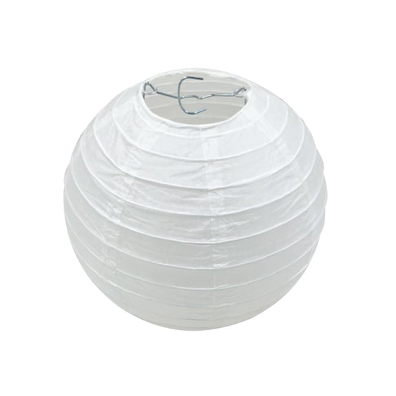 Farfi Folding Chinese Lantern Blank Children DIY Painting Hanging Festival Decor (White,15cm)