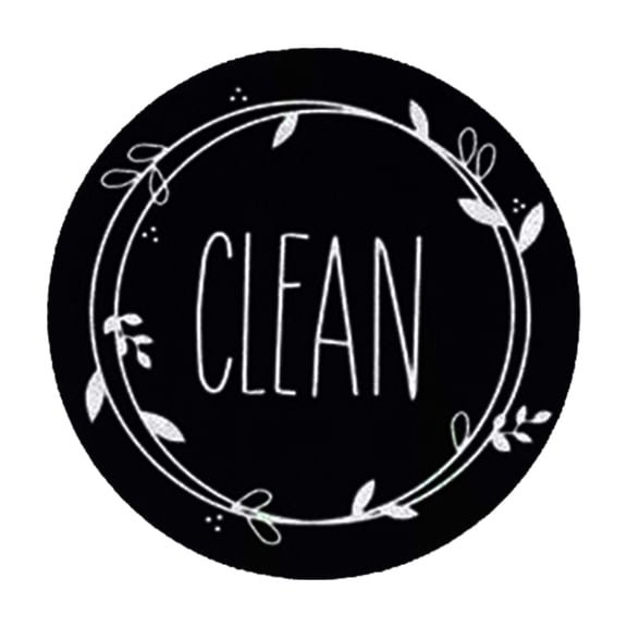 Farfi Fridge Magnet Strong Suction Reusable Double Sided Dirty Clean Sign Indicator Dishwasher Magnet for Home (Type D)