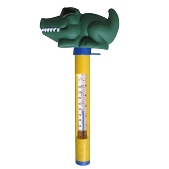 Farfi Funny Portable Cartoon Pattern Accurate EVA Floating Thermometer Pool Thermometer for Swimming Pool (Crocodile)