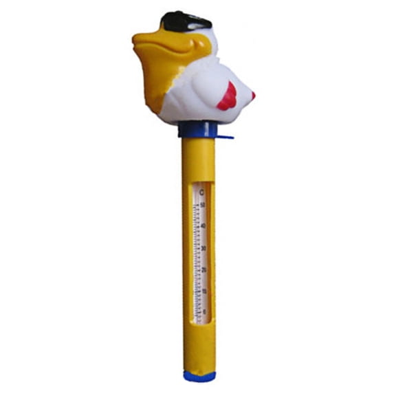 Farfi Funny Portable Cartoon Pattern Accurate EVA Floating Thermometer Pool Thermometer for Swimming Pool (Small Duck)