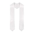 thumbnail image 1 of Farfi Graduation Stole Super Soft Vibrant Color Faux Silk Unisex Adult Graduation Honor Stole for Students (White), 1 of 13