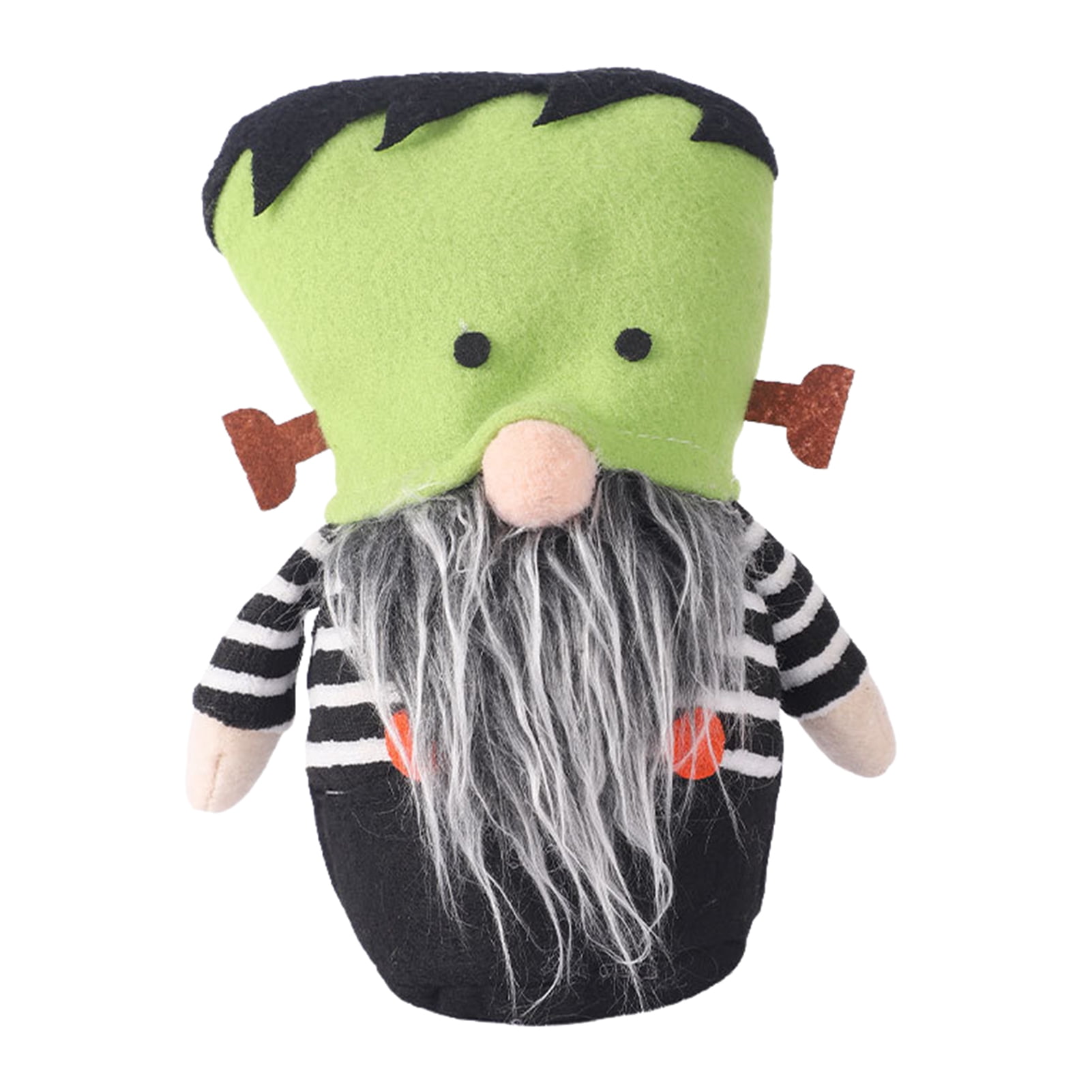 Farfi Halloween Gnome Decoration Handmade Pumpkin Face Gnome Doll Plush