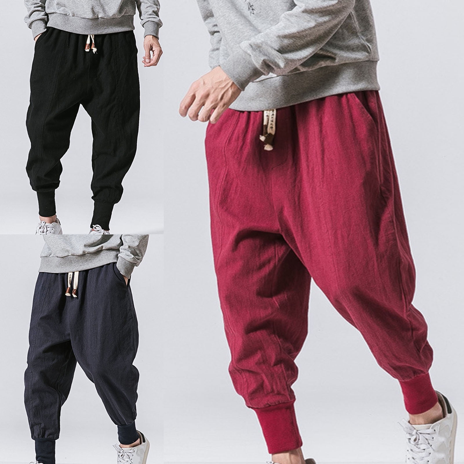 Baggy crotch cheap pants