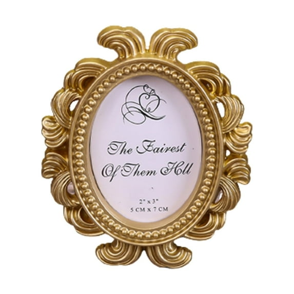 Farfi Hollow Design Oval/Rectangle Photo Frame Picture Holder Wedding Home Decor Gift (Type C)