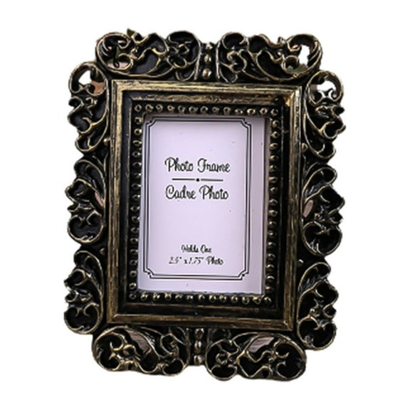 Farfi Hollow Design Oval/Rectangle Photo Frame Picture Holder Wedding Home Decor Gift (Type I)