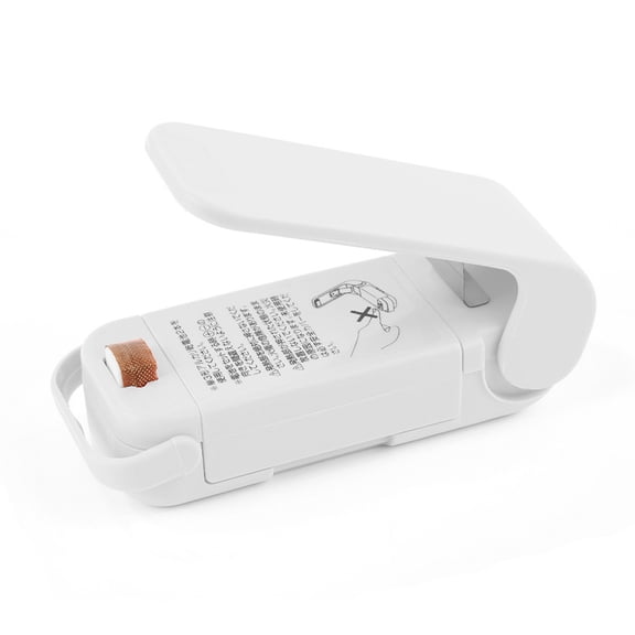 Farfi Household Portable Mini Sealing Machine Plastic Food Package Bags Heat Sealer (White)