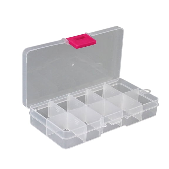 Farfi Jewelry Organizer Box Transparent Visible Lightweight Easy to Clean Jewelry Storage Box for Girl (Type B)