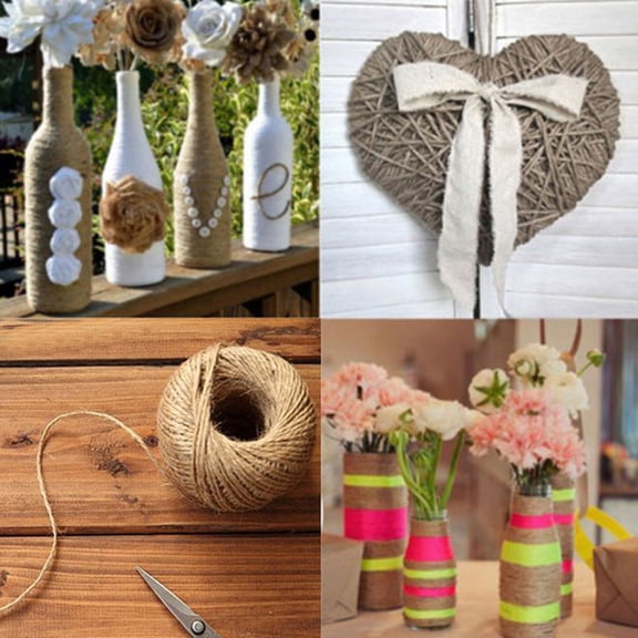 Farfi Jute Hessian String Roll Heavy Twine Twisted Rope String Events Party Supplies