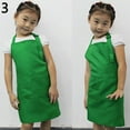 thumbnail image 1 of Farfi Kid Children Kitchen Cooking Baking Painting Art Keep Clean Pocket Bib Apron (Green), 1 of 13