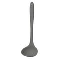 thumbnail image 1 of Farfi Kitchen Ladle Anti-scald Flexible Silicone Long Handle Soup Scoop Cooking Spoon for Home (Grey), 1 of 13