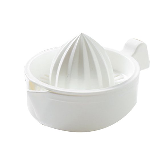 Farfi Manual Juicer Eco-friendly Spout Design Plastic Manual Fruit Juicer Machine for Home (White)