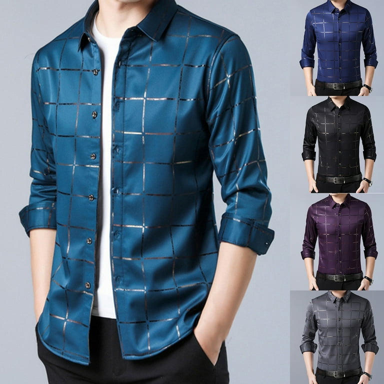 Casual Plaid Turndown Collar Dresses Casual Plaid Turndown Collar Dresses