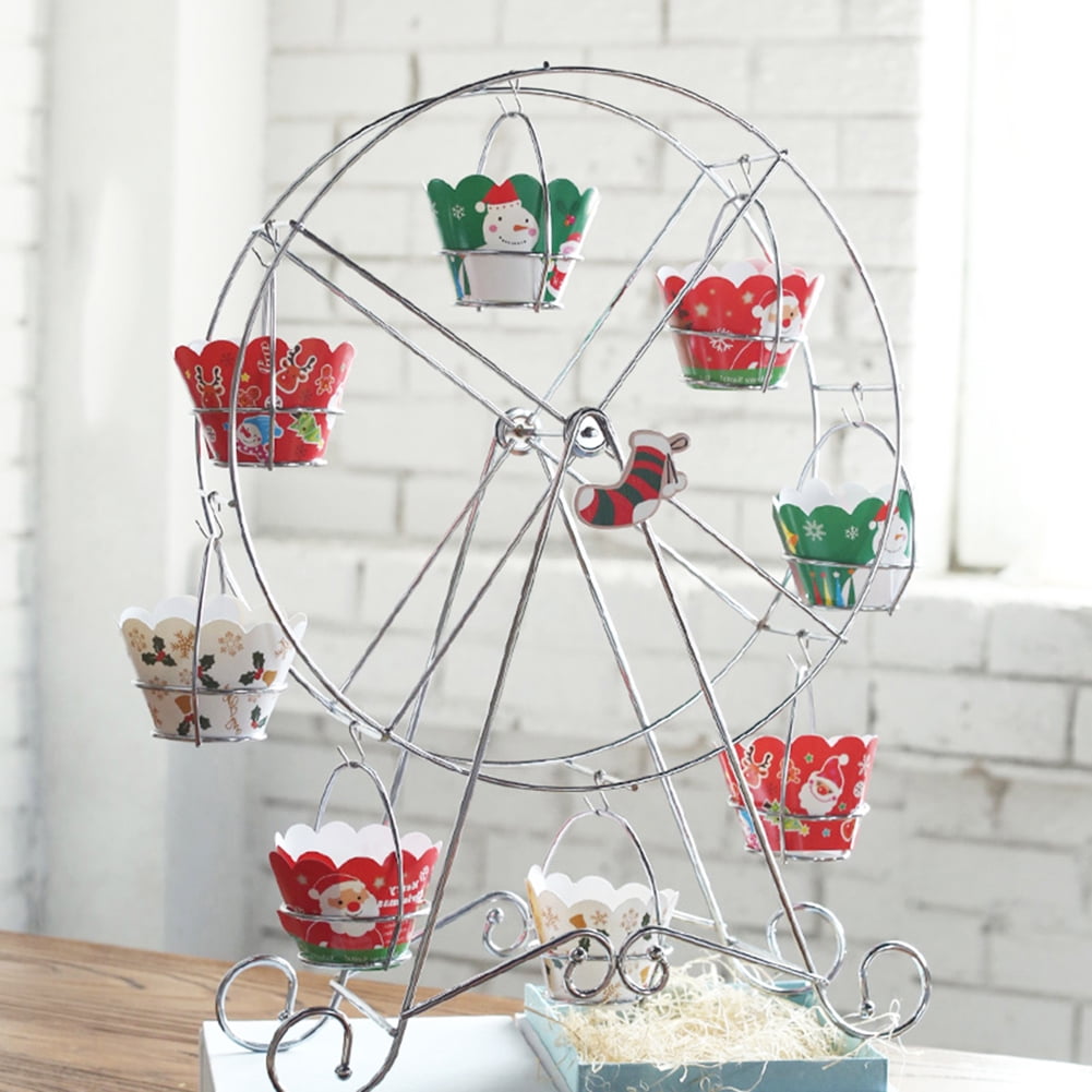 Farfi Metal Ferris Wheel Cupcake Holder Wedding Birthday Party Cake