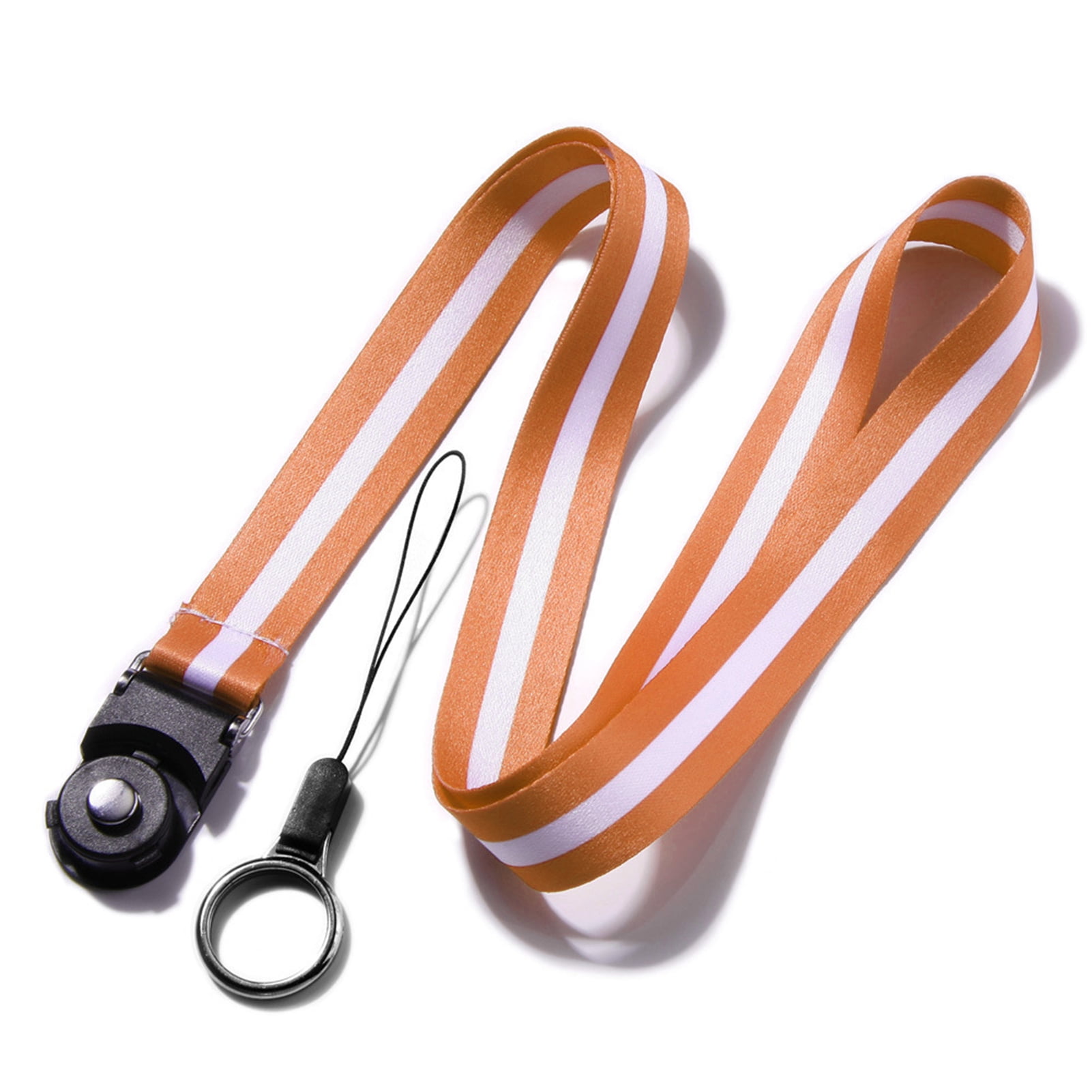 Farfi Mobile Phone Lanyard Striped Split Design Long Cell Phone Neck ...
