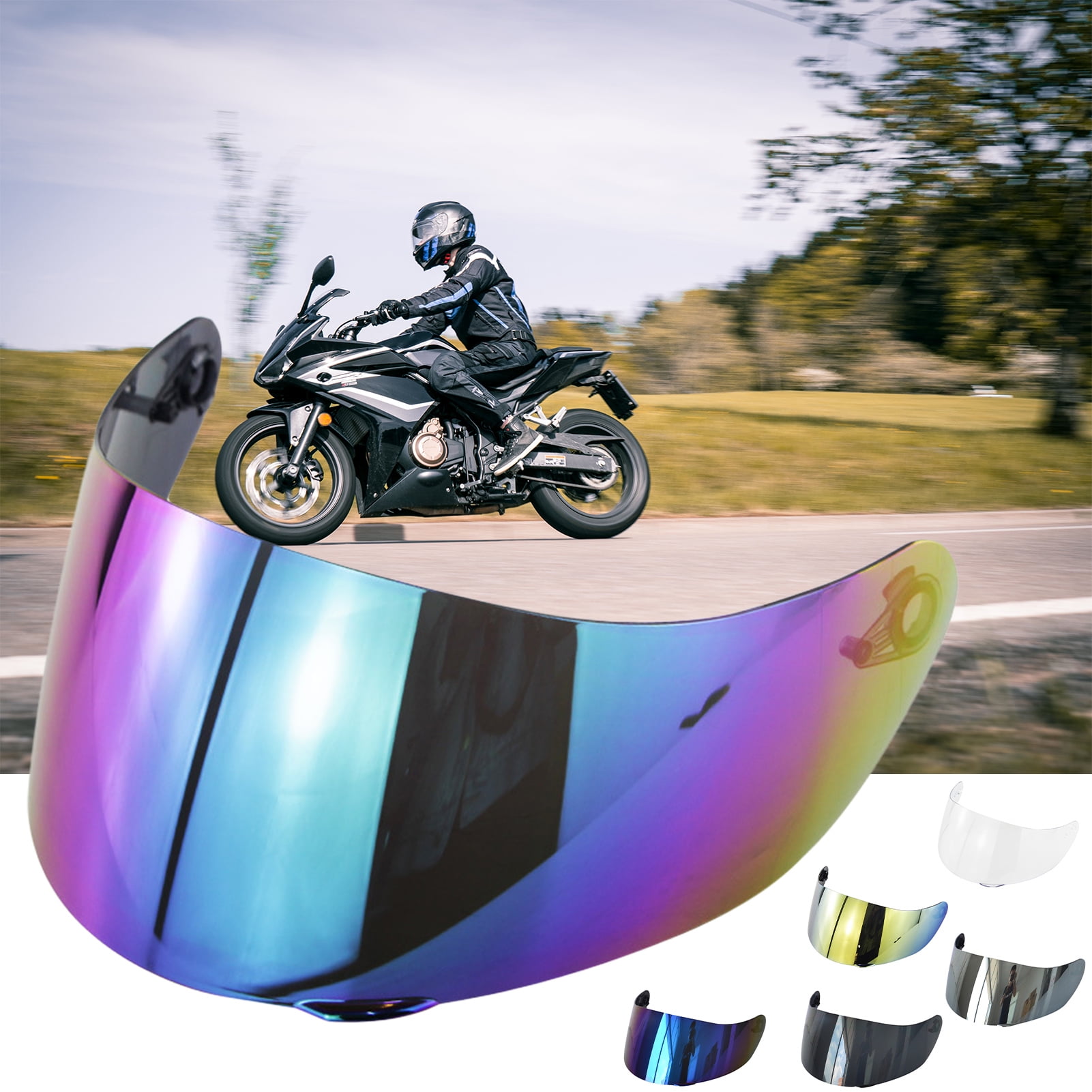 Uv Protection Motorcycle Helmet Sun Blocker Farfi Motorcycle