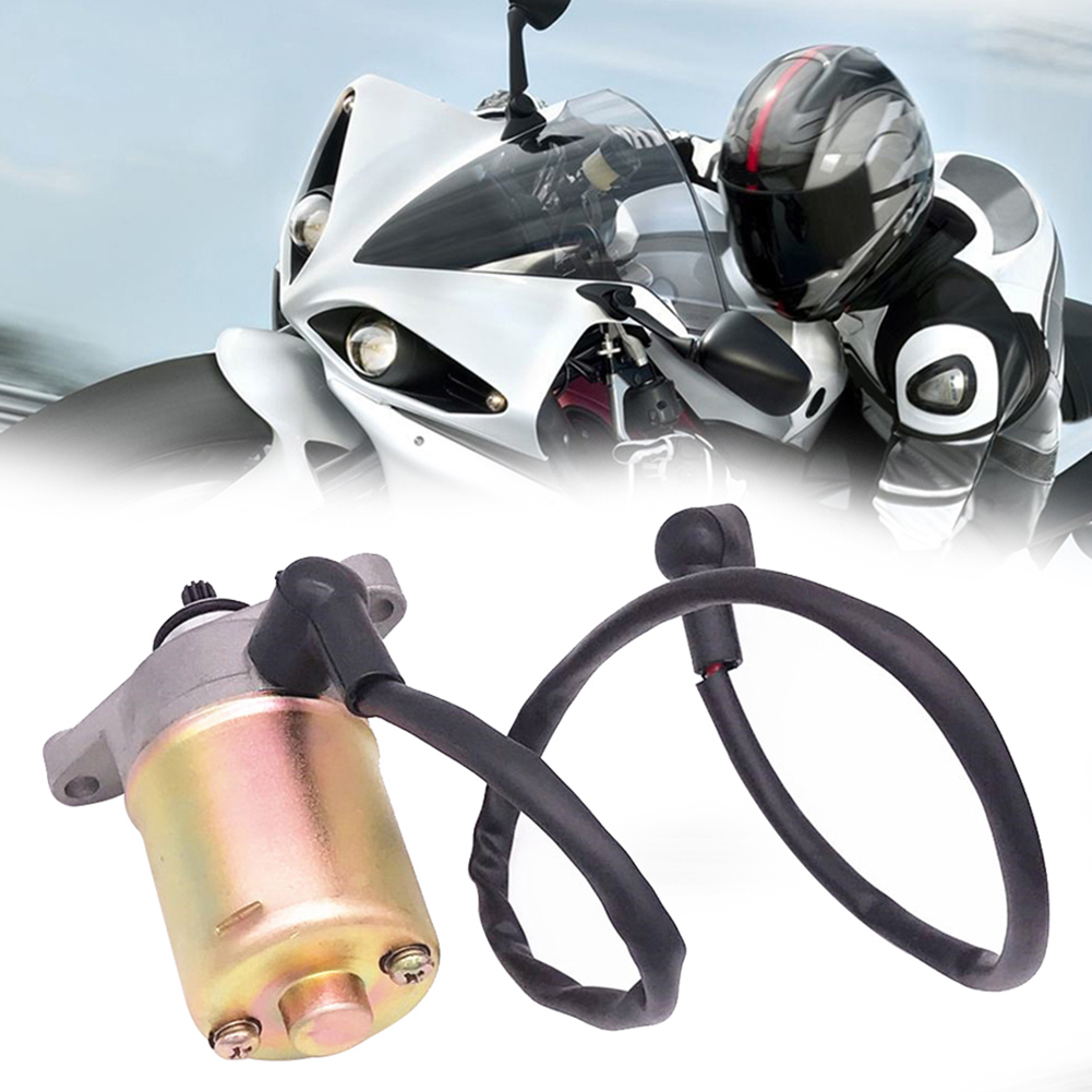 Farfi Motorcycle Scooter Moped ATV Go-Cart Electric Starter Motor for GY6 50cc 60cc