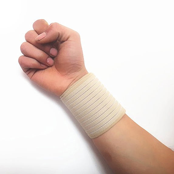 Farfi New Elastic Wrist Ankle Elbow Knee Brace Gym Sport Bandage Guard Support (Nude)