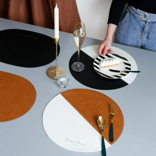 Recycled Leather Placemats / Small Size / 15.8 X 11.8''/ 40x30 Cm / Table  Mats / Set of 4, 6, 8, 12 / Dining Table Sets 