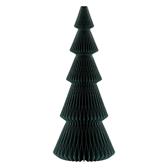 Farfi Paper Christmas Tree 3D Honeycomb Paper Xmas Tree Ornament Rustic Tabletop Centerpiece for Office Home School Decor (Atrovirens)