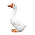thumbnail image 1 of Farfi Penguin Ornament Real-looking Animal Theme Small Size Wooden Goose Penguin Carving Ornament for Desktop (White), 1 of 13