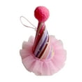 thumbnail image 1 of Farfi Pet Hat Soft Comfortable Adjustable Cat Dog Birthday Hat Pet Costume Accessories for Festivals Party Supplies (Type E), 1 of 13