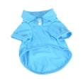 thumbnail image 1 of Farfi Pet Shirt Lapel Design Sweat-absorbent Solid Color Dog Two-legged T-shirt for Summer (Blue,L), 1 of 13