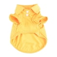 thumbnail image 1 of Farfi Pet Shirt Lapel Design Sweat-absorbent Solid Color Dog Two-legged T-shirt for Summer (Yellow,L), 1 of 13