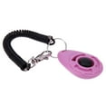 thumbnail image 1 of Farfi Pet Trainer Oval Shape Elastic ABS Dog Training Clicker for Outdoor (Pink), 1 of 13