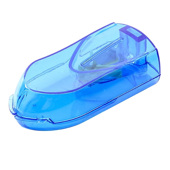 Farfi Pill Box Strong Sealing Easy to Carry Transparent Visible Adjustable Cutting Plastic Vitamin Tablet Pill Cutter for Trip (Blue)