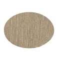 thumbnail image 1 of Farfi Place Mat Anti-scratch Insulated Oval Anti-slip PVC Table Placemat Household Supplies (Tan), 1 of 13