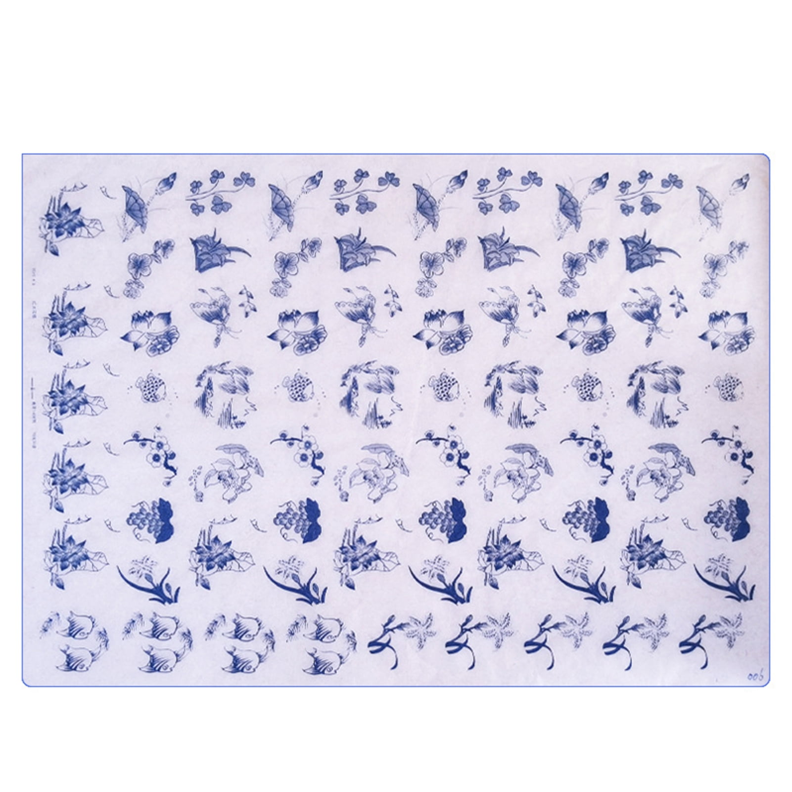 Farfi Pottery Decal Simple Operation Convenient DIY Blue And White