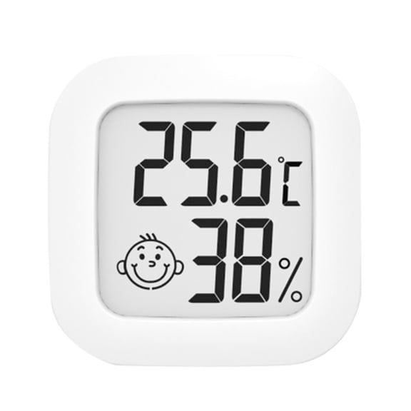 Farfi Professional Temperature Humidity Meter Real-time Monitoring Accurate Measurement Test Tools Hygrometer Thermometer for Home (White)