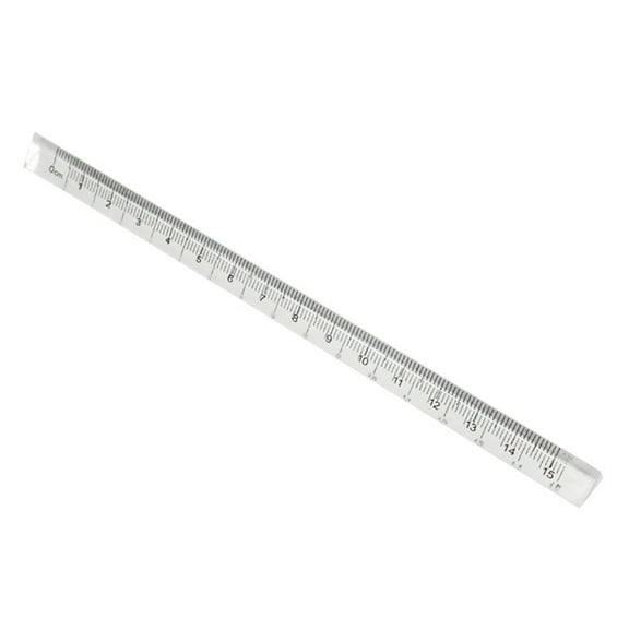 Farfi Scale Ruler Clear Scale Print Long Lasting Transparent Triangle Student Scale Rulers for Architects (Transparent)