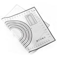 thumbnail image 1 of Farfi Silicone Non-stick Rolling Dough Mat Baking Pad Bakeware Kitchen Gadgets (Black_50*70cm), 1 of 13