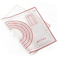 thumbnail image 1 of Farfi Silicone Non-stick Rolling Dough Mat Baking Pad Bakeware Kitchen Gadgets (Red_30*40cm), 1 of 13