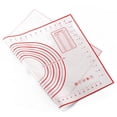 thumbnail image 1 of Farfi Silicone Non-stick Rolling Dough Mat Baking Pad Bakeware Kitchen Gadgets (Red_50*70cm), 1 of 13