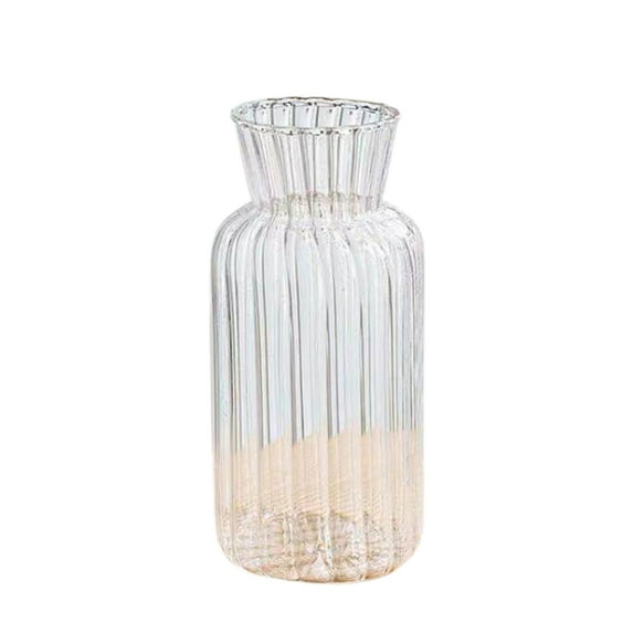 Farfi Simple Design Vase Versatile Home Decor Flower Vase Decorative Transparent Vase for Wedding (Type 2)