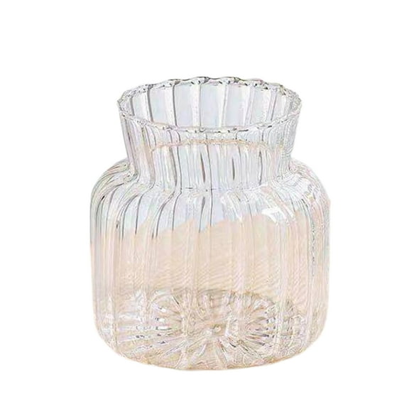 Farfi Simple Design Vase Versatile Home Decor Flower Vase Decorative Transparent Vase for Wedding (Type 4)
