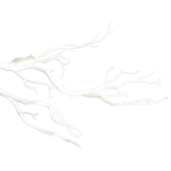 Farfi Small Dried Tree Artificial Branch Plant DIY Craft Wedding Party Home Decor (White)