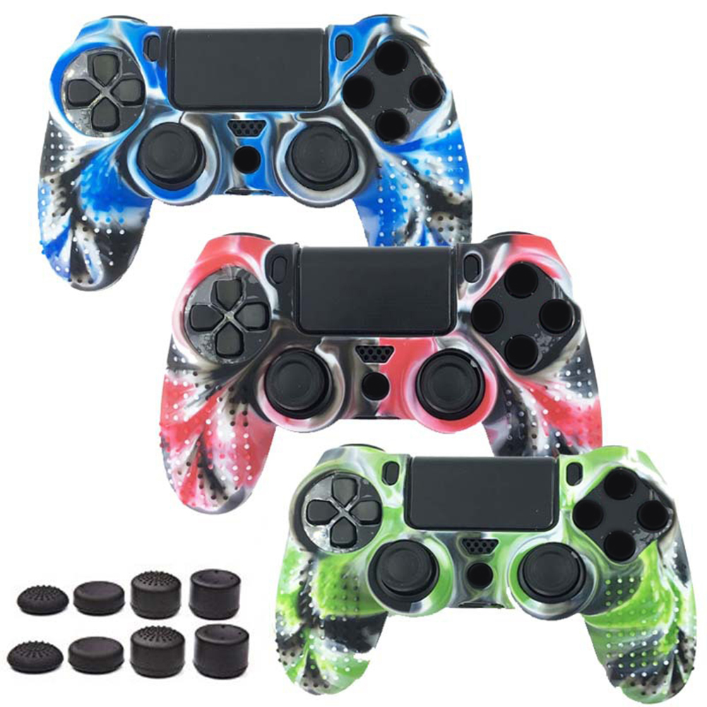 Farfi Soft Silicone Case Cover Thumb Grip Caps for PS4/PS4 Slim/Pro ...
