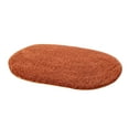 thumbnail image 1 of Farfi Solid Color Fluffy Non-Slip Water Absorption Bathroom Bedroom Mat Pad Carpet Rug (Coffee,Oval,30*50cm), 1 of 13