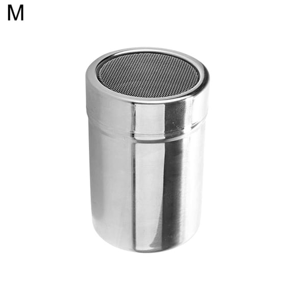Farfi Stainless Steel Chocolate Shaker Icing Sugar Cocoa Flour Powder Coffee Sifter (size M)