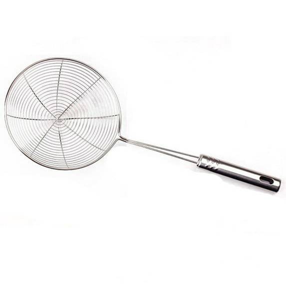 Farfi Stainless Steel Soup Food Ladle Spoon Colander Strainer Kitchen Cooking Filter (Silver)