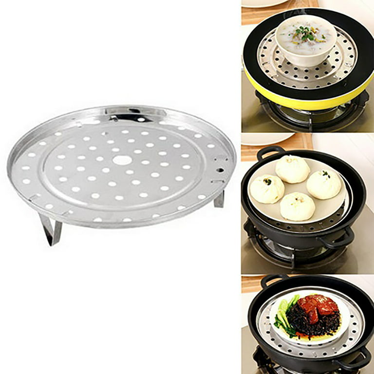 Farfi Stainless Steel Steamer Rack Insert Stock Pot Steaming Tray Stand  Cookware 