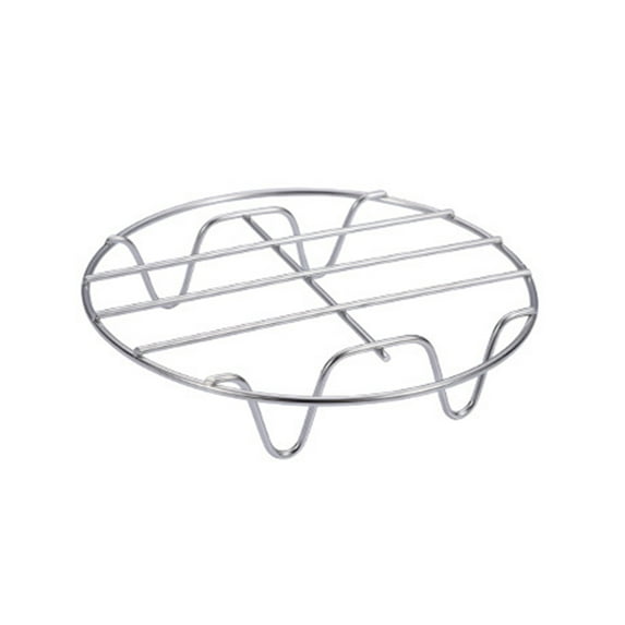 Farfi Stainless Steel Steaming Rack Multifunctional Cooling Rack Round Four-Legged Steaming Rack for Kitchen Cooking (6inch)
