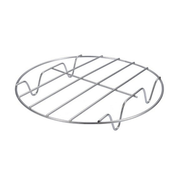Farfi Stainless Steel Steaming Rack Multifunctional Cooling Rack Round Four-Legged Steaming Rack for Kitchen Cooking (8Inch)